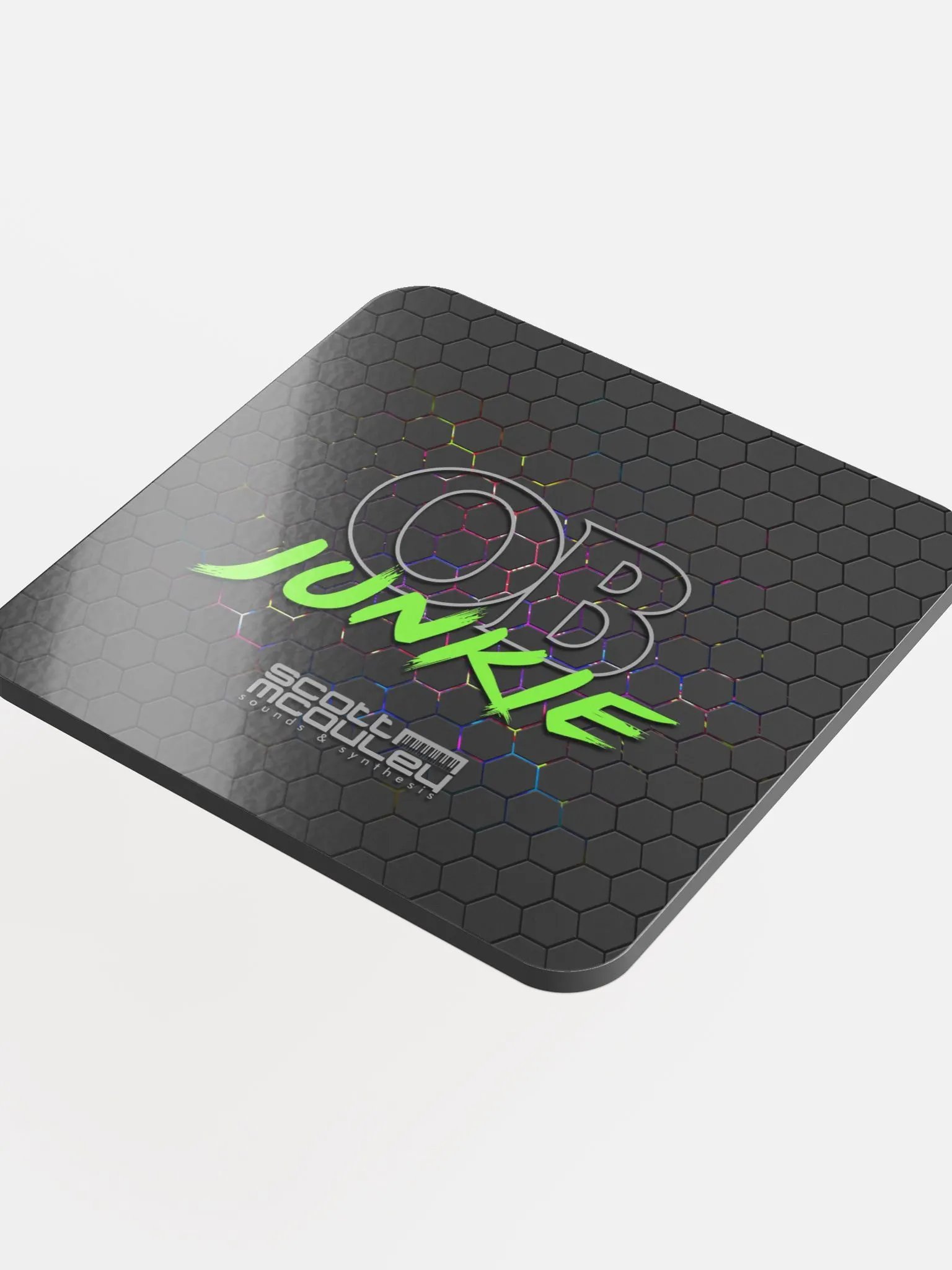 OB Junkie Glossed Cork Coaster product image (4)