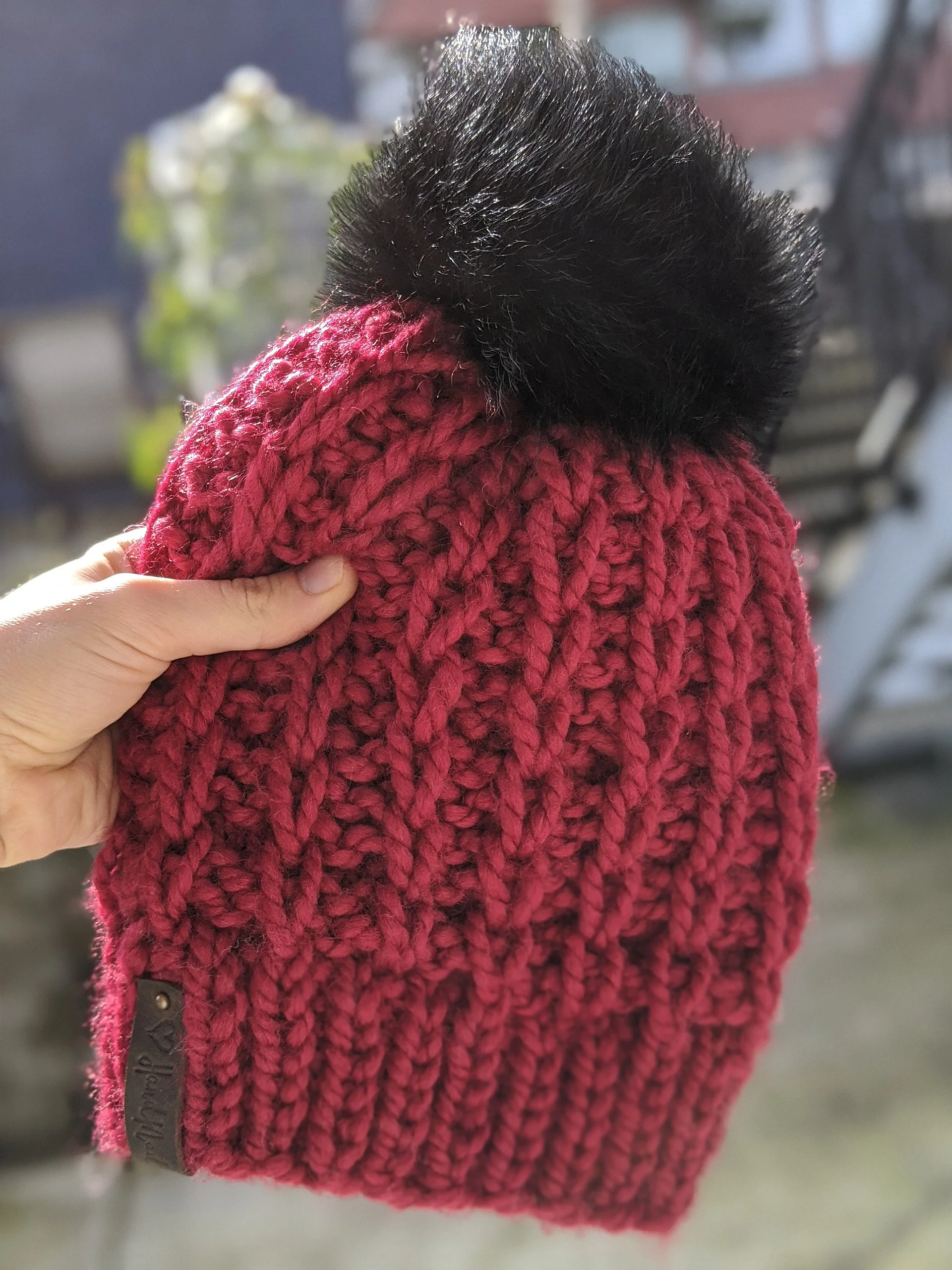 Bumpy Road & Chain Link Knit Hat Patterns Bundle product image (4)