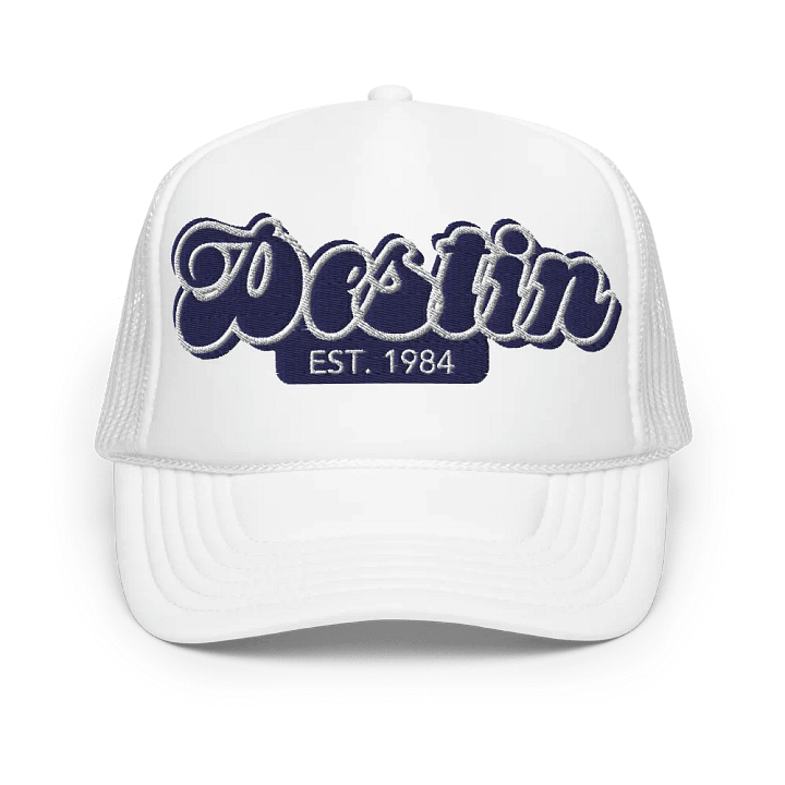 Y2K Throwback Destin EST. 1984 Embroidered Trucker Hat product image (49)