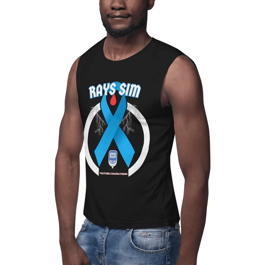 RAYS SIM Awareness Emblem Muscle Tank product image (7)