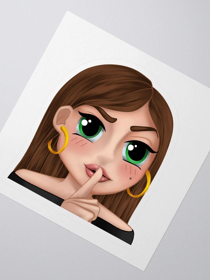 LitGirl Shush Emote Sticker product image (2)