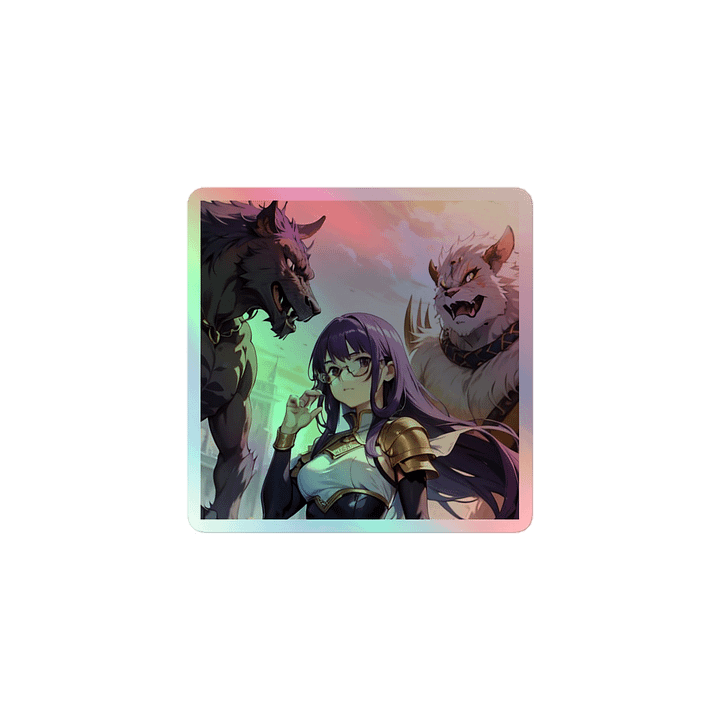 Purple K Warrior HOLOGRAPHIC" STICKERS product image (1)