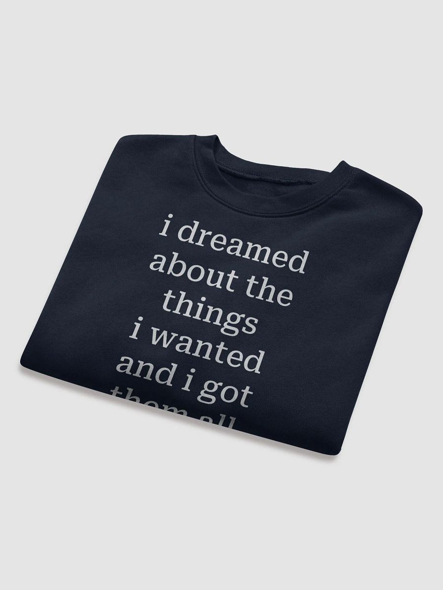 i dreamed about the things i wanted and i got them all Fleece Crop Sweatshirt product image (7)