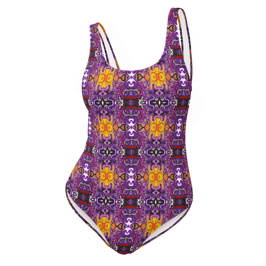 African Inspired Design Purple Swimsuit product image (12)
