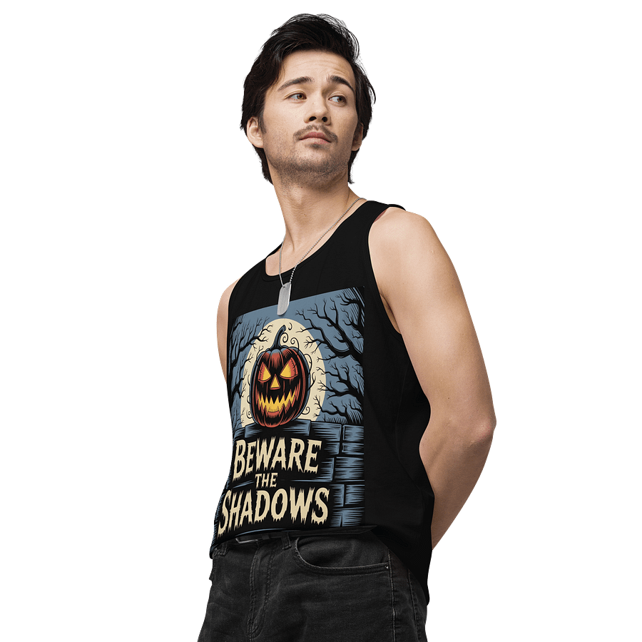 Beware the Shadows Men's Tank Top by Midnight Veil Designs - Gothic Vibes product image (4)