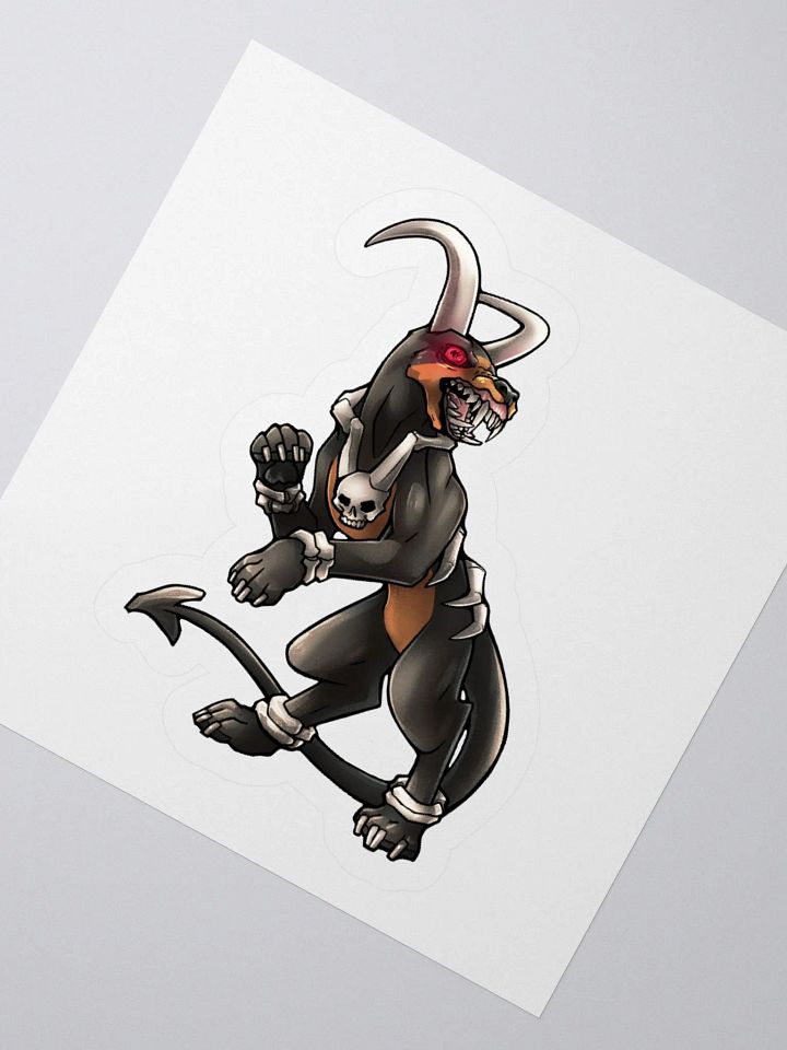 Fire + Shadow Kiss Cut Sticker product image (2)