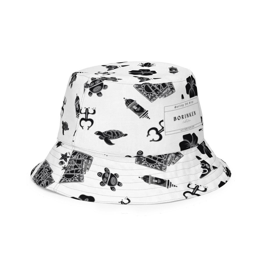 Borinken Collection Reversible Bucket Hat - Puerto Rican Tattoo-Inspired product image (11)
