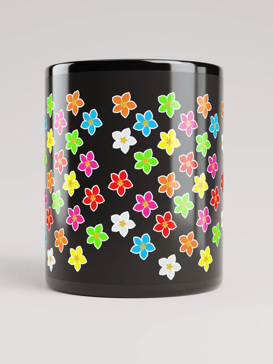 Colorful Flower Petals Black Mug product image (11)