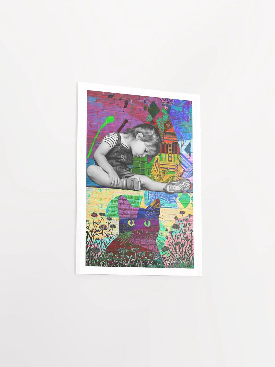 'Over the Wall' by Edward Martin-Mixed Media Collage Print product image (4)