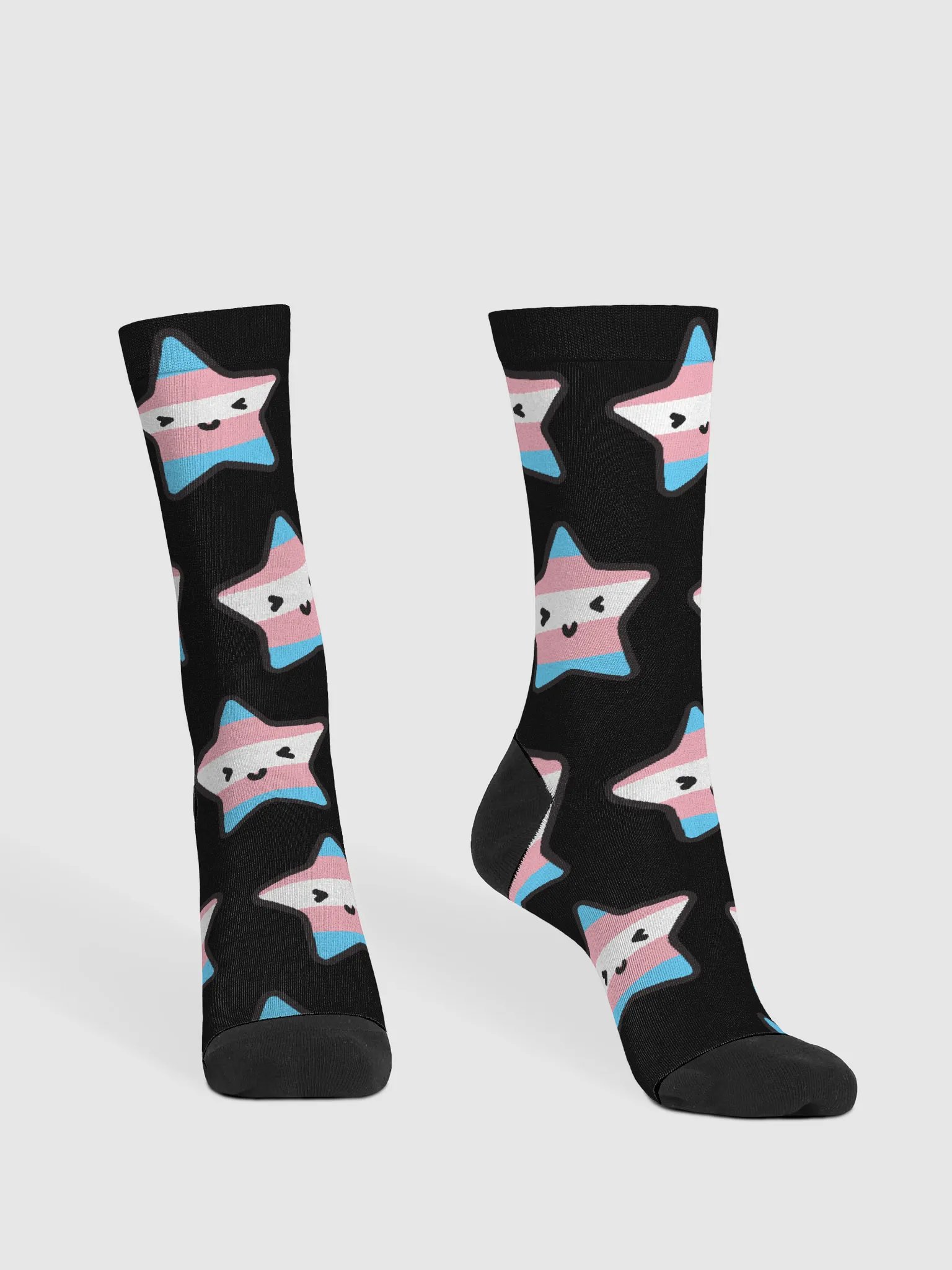 Trans Pride Lucy Black Socks product image (2)