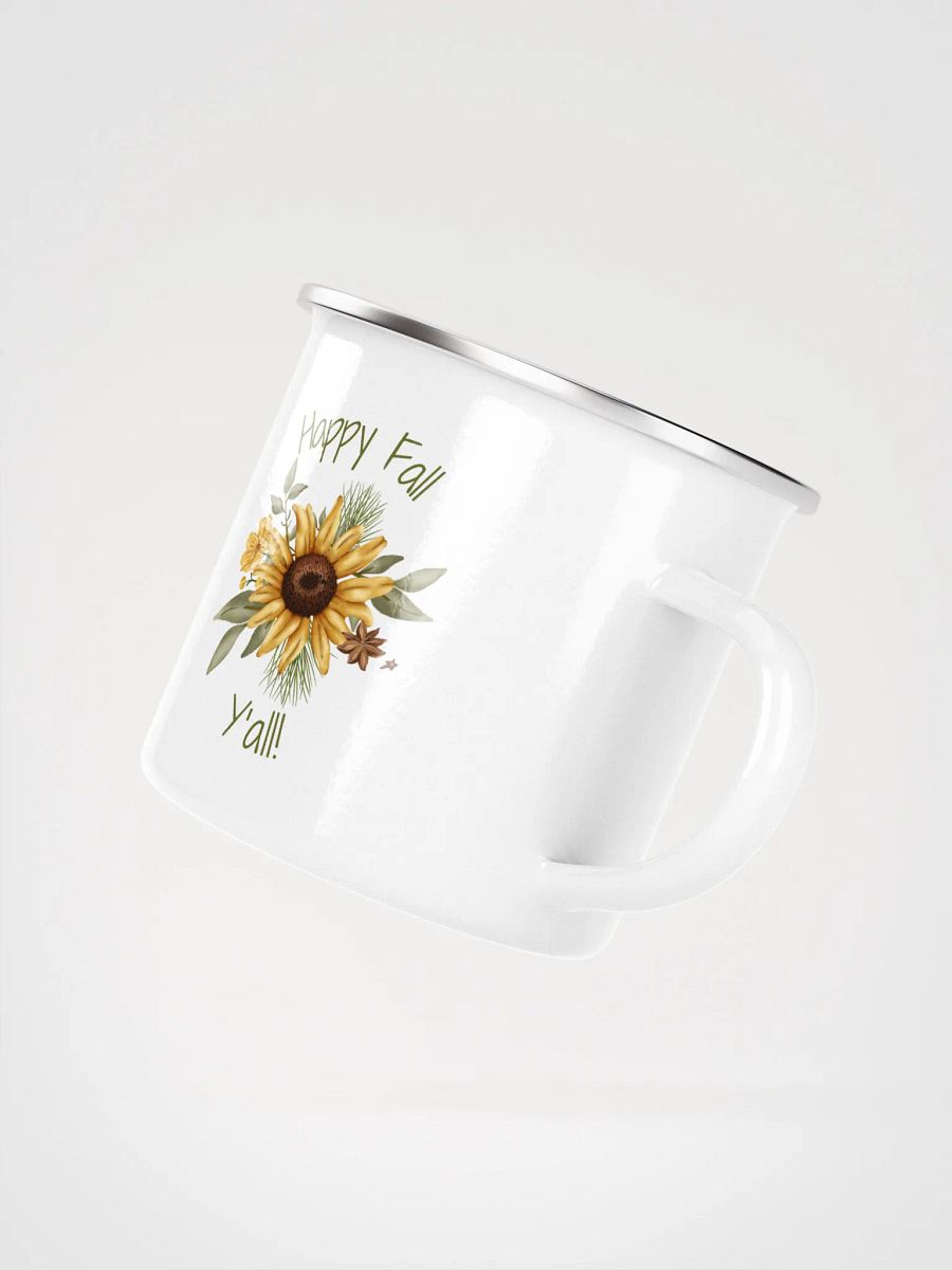 Fall Sunflower Serenity Enamel Mug product image (3)