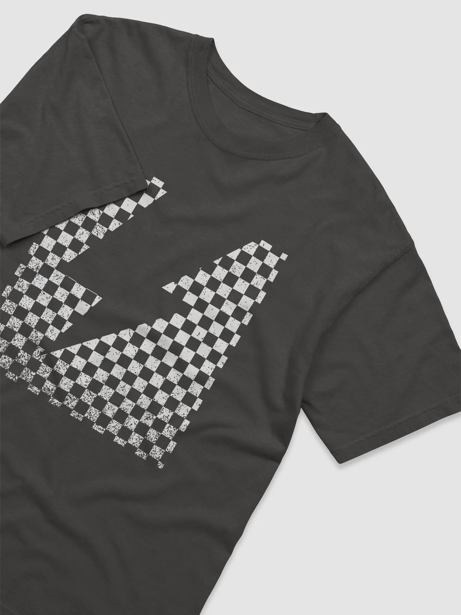 Lightning Bolt on a Checkerboard | Cute Retro-Style Trendy Aesthetic T-Shirt | Retro Rock Music-Inspired Unisex Tee product image (16)