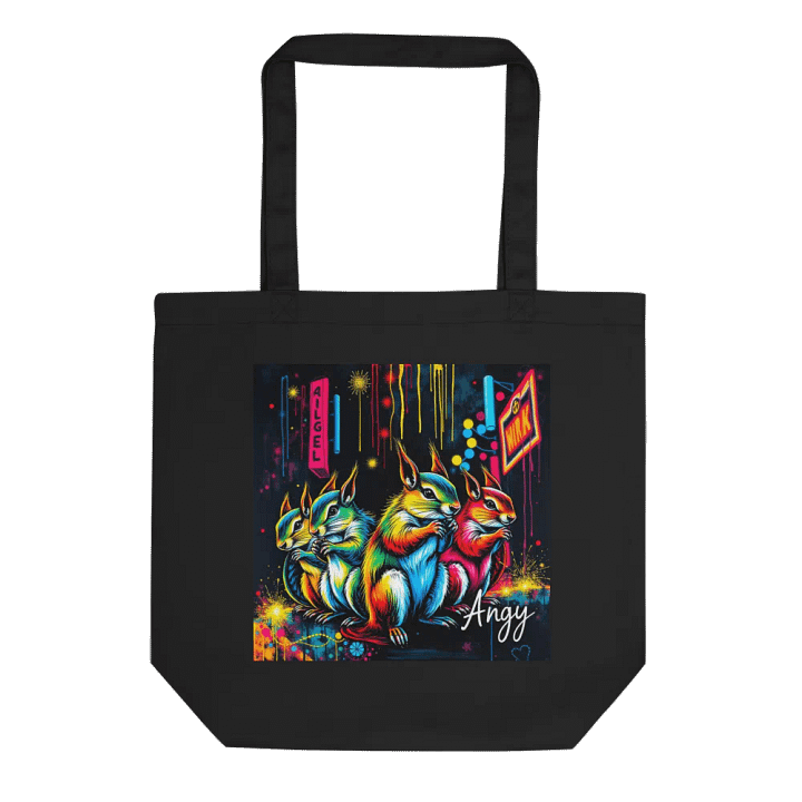 Neon Squirrel Spectacle Tote Bag product image (1)