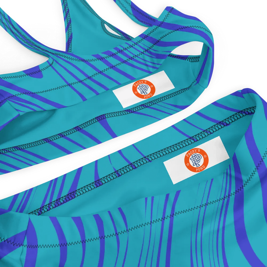 Ocean Vortex High Waited Bikini Set product image (7)