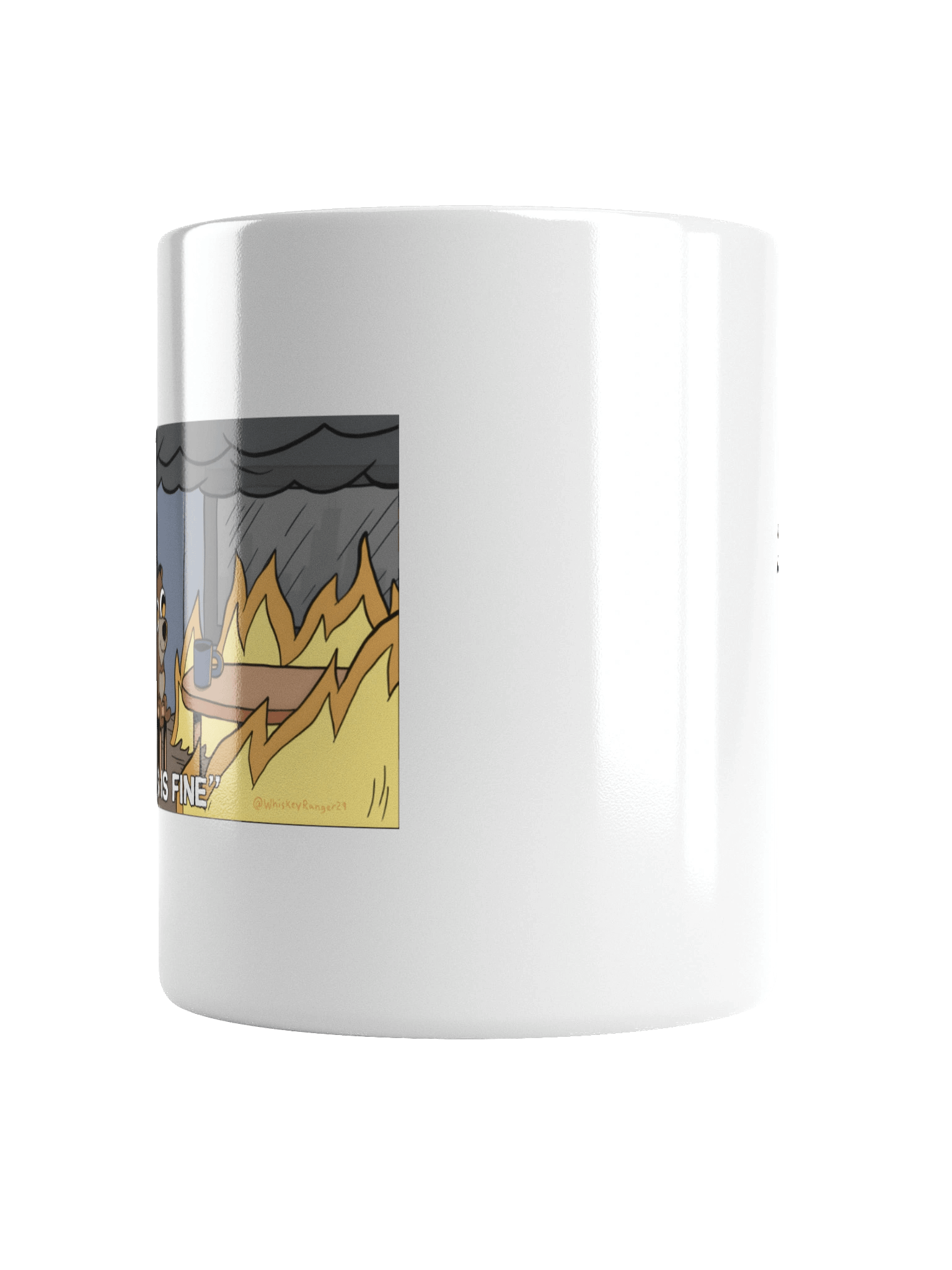 "This is Fine" Chicago Fire Bear Mug product image (17)