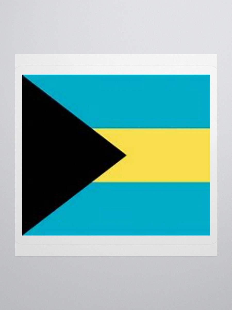 Exclusive Bahamas Flag Kiss-Cut Stickers - High-Quality Vinyl, Multiple Sizes product image (1)