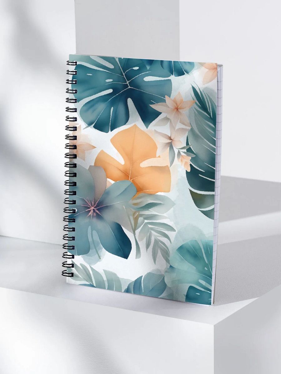 Watercolor Tropical Flowers Notebook product image (4)