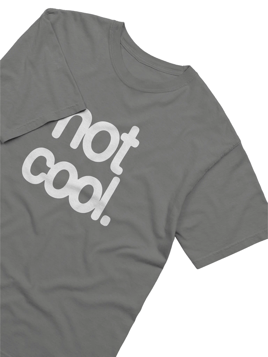 NOT COOL TEXT SHIRT product image (26)
