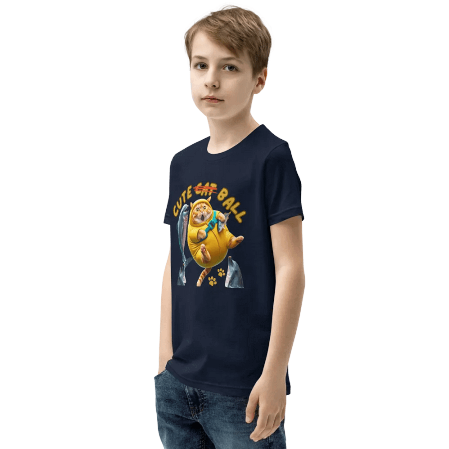 'Cute Not Cat But Ball' Youth T-Shirt 🙀🐬🏐 product image (146)