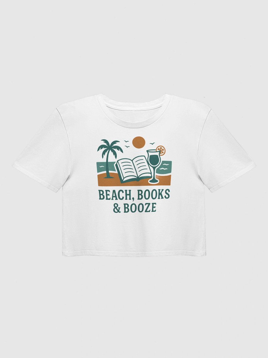Boozy Book Club Beach Day Crop Top product image (2)