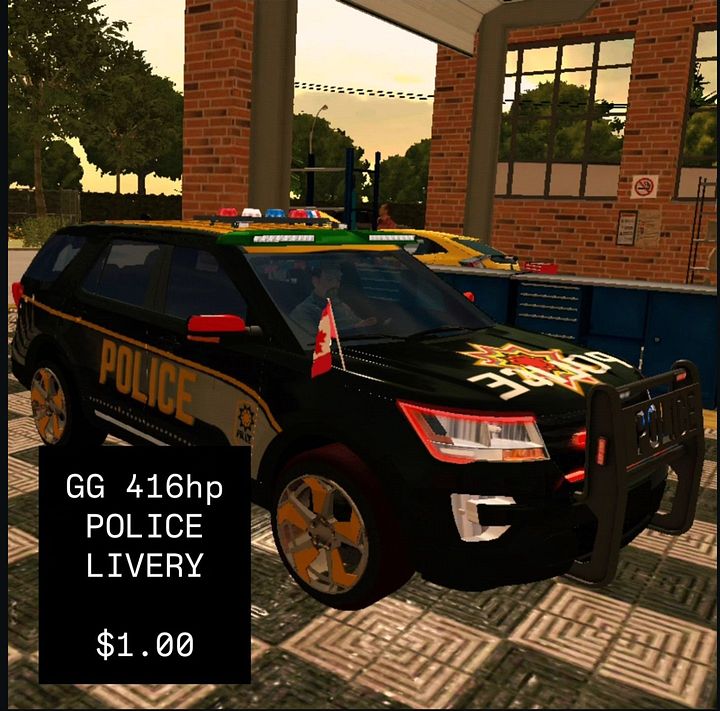 Classic Style: 416HP GG Police SUV with Exclusive Livery product image (1)