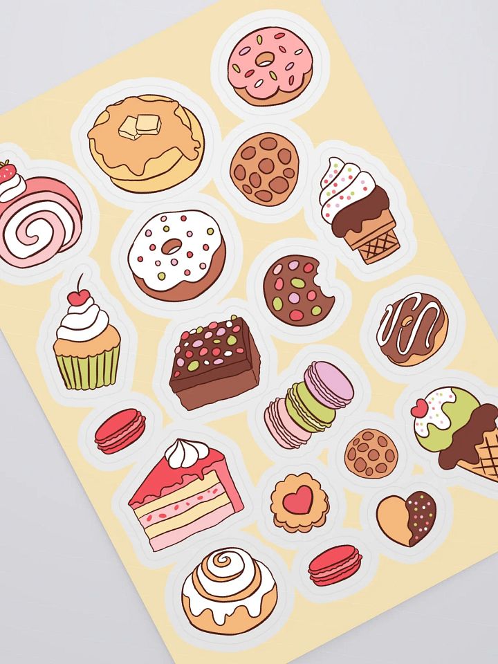 Sweet Treats Illustrated Sticker Sheet product image (2)