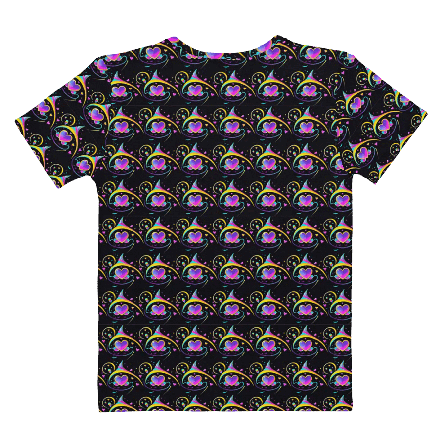 Valentines Heart All Over Print T-shirt product image (9)