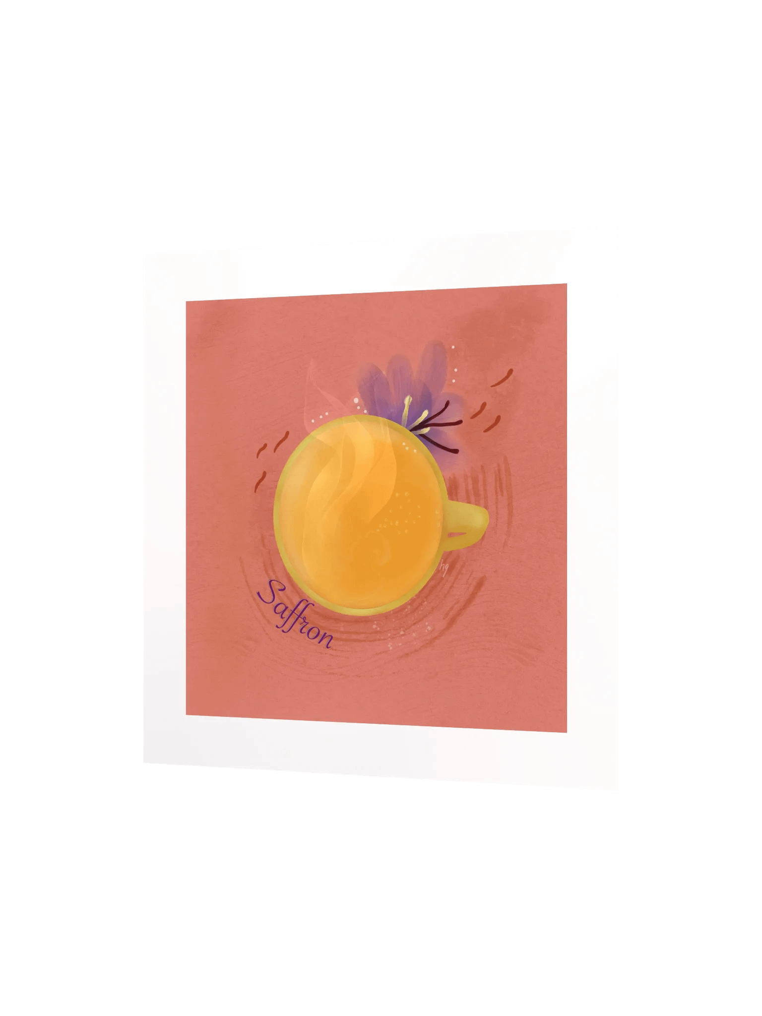 Saffron Herbal Tea Matte Poster product image (3)