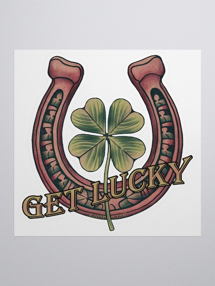 Get Lucky vinyl sticker product image (3)