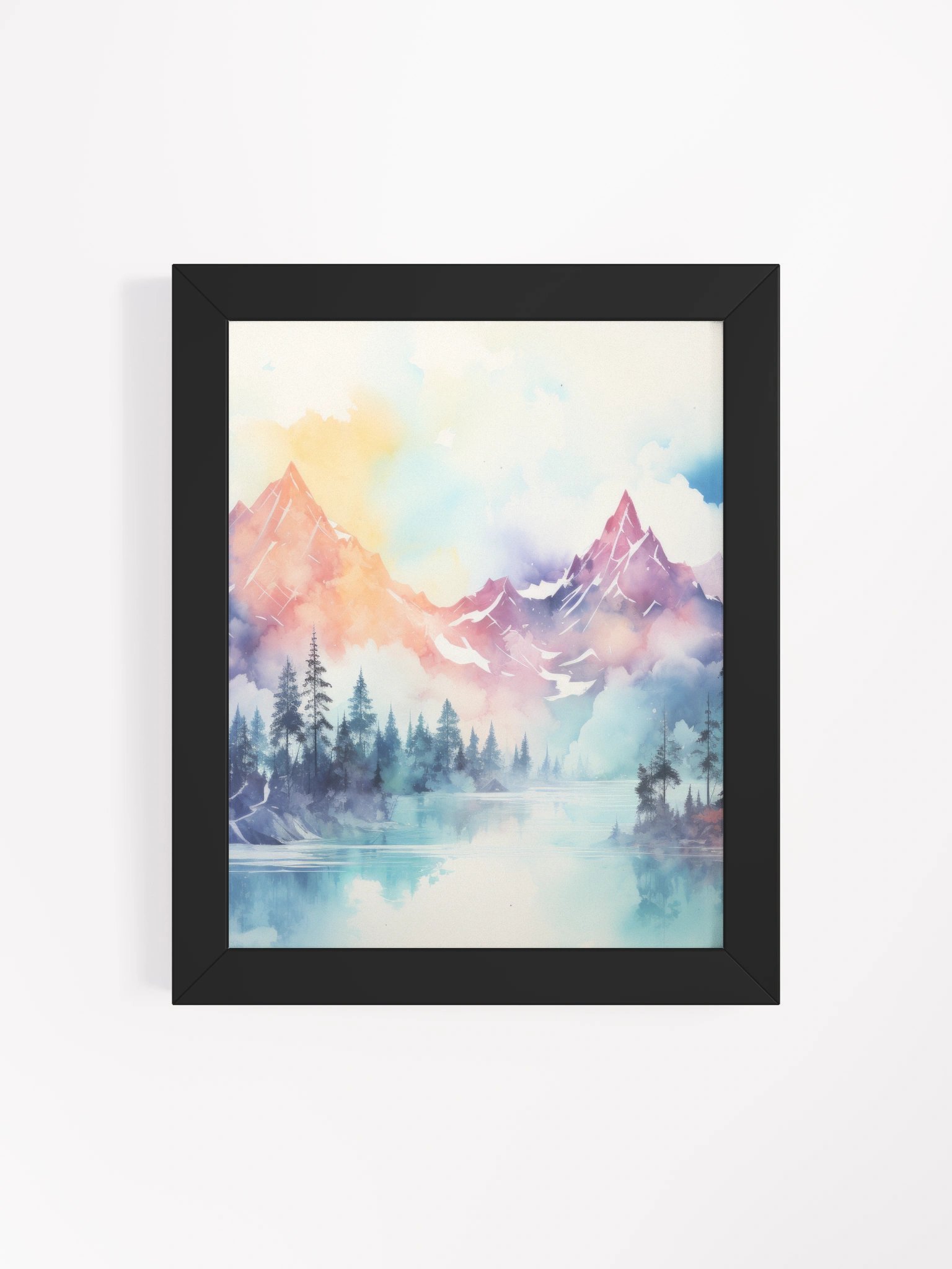 Dreamlike Mountain Reflections Poster product image (4)
