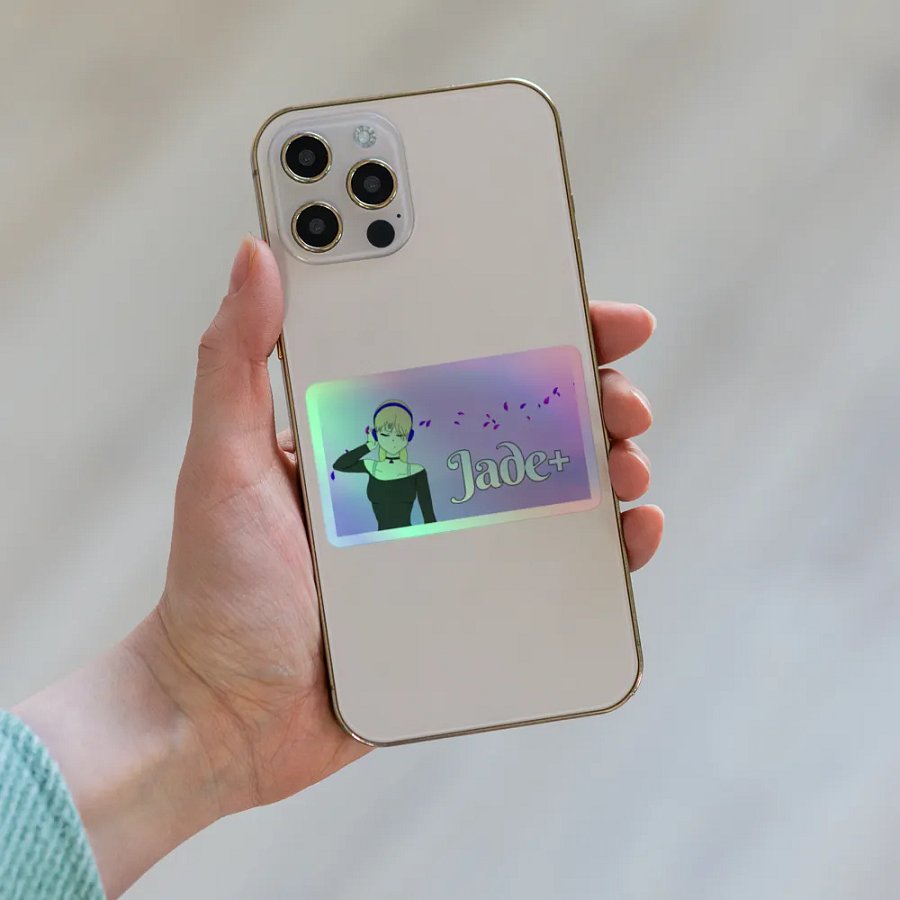 Pink Jade+ Holographic Sticker product image (6)