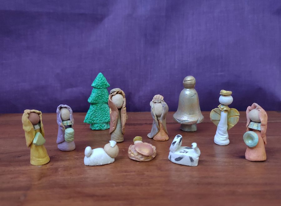 Presépio miniatura, conjunto de 11 peças product image (8)