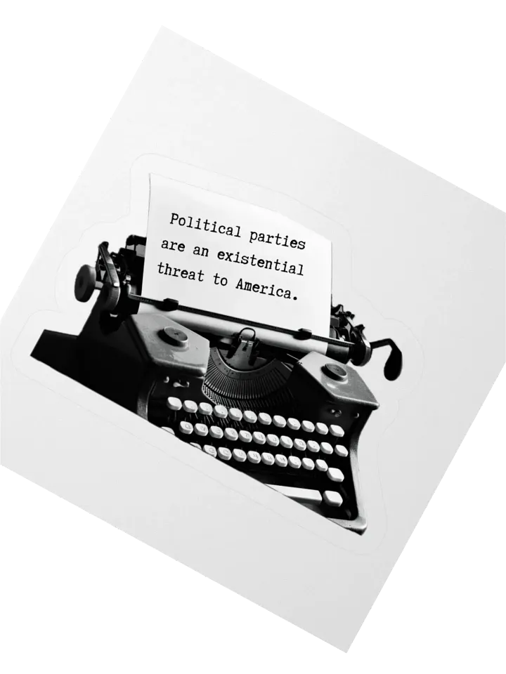 Existential ThreatTypewriter Sticker product image (6)