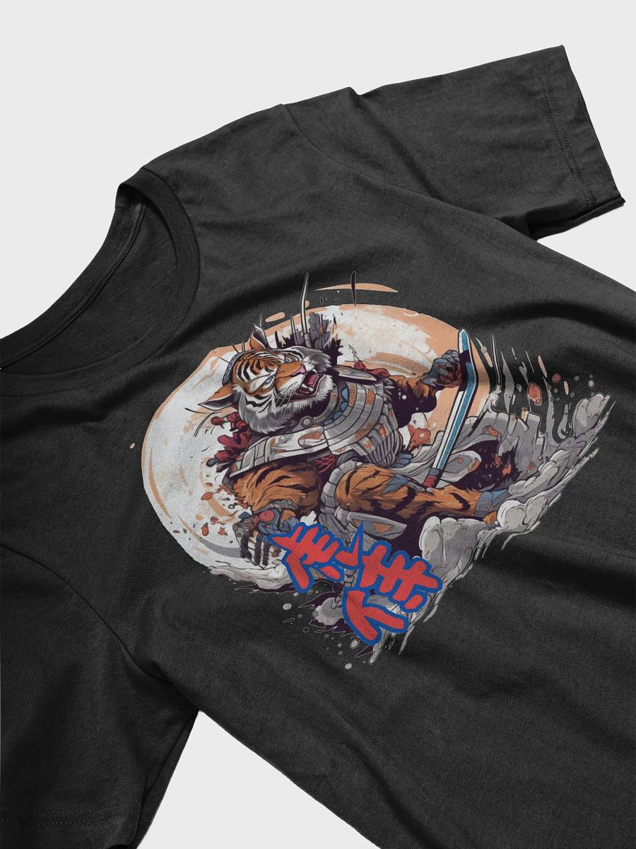Samurai Tiger Graphic T-Shirt, Japanese Warrior Art Tee, Unique Animal Print T-Shirt, Cool Tiger Samurai Design Top Classic Tee product image (5)