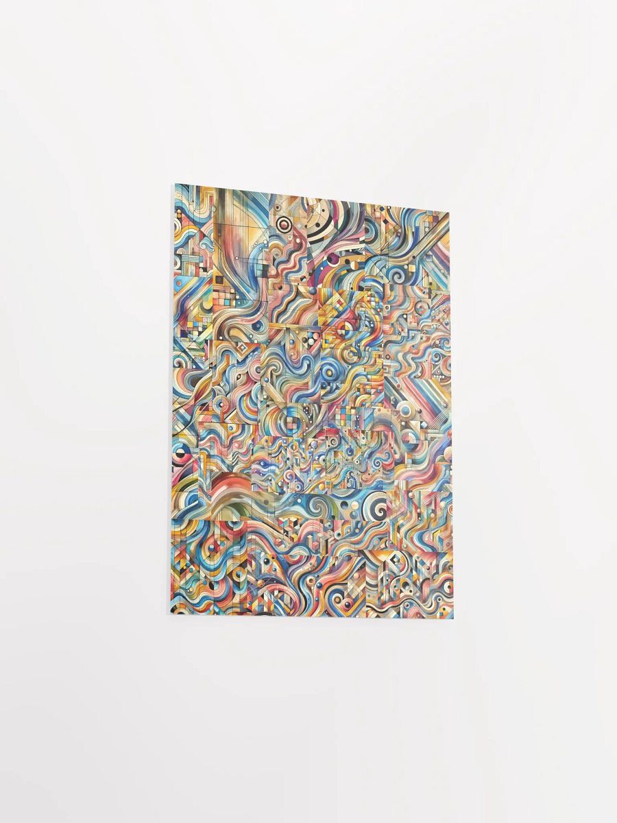 Swirling Geometric Abstract Poster product image (3)