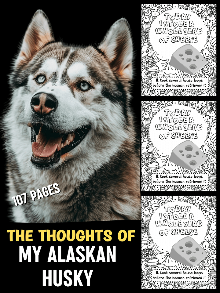 The Thoughts of My Alaskan Husky: A Coloring Book product image (1)