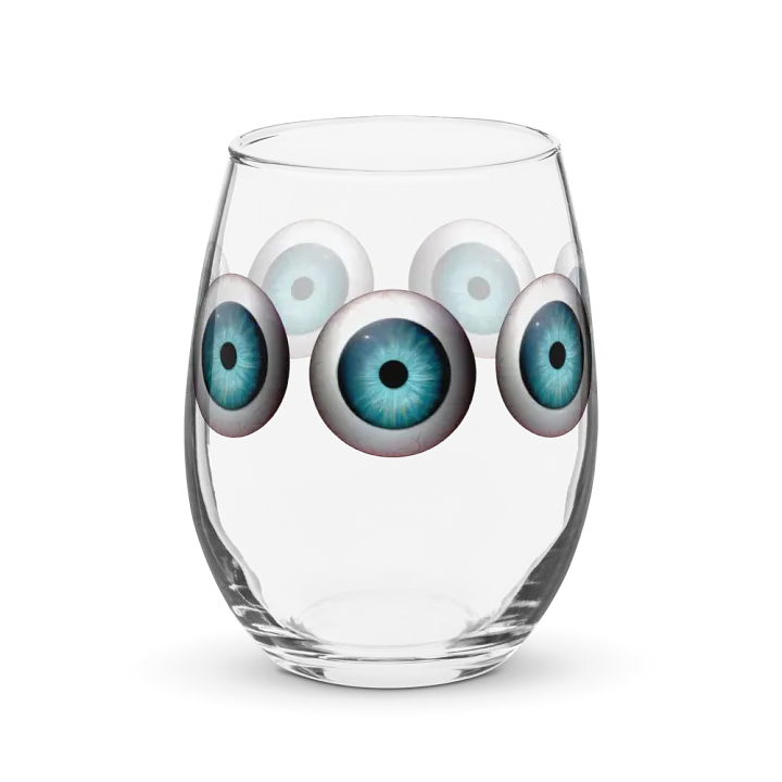 Always Watching Wine Glass product image (1)
