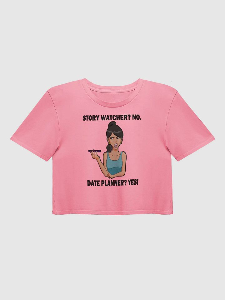 Story Watcher vs. Date Planner - premium CROP t-shirt product image (1)
