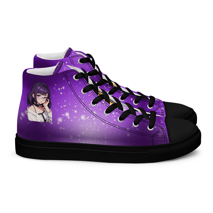(Purple WAIFU) K Women's High Top Canvas Shoes product image (2)
