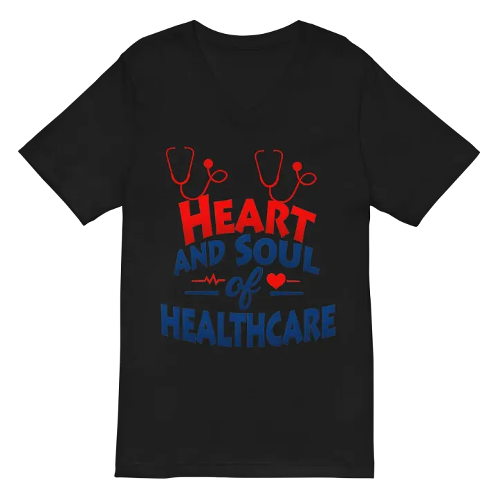 Heart and Soul of Healthcare V-Neck Tee product image (3)