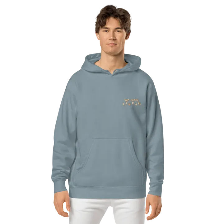 *not* mentally linear (L.C. brown bubble design 2) embroidered pigment hoodie product image (2)