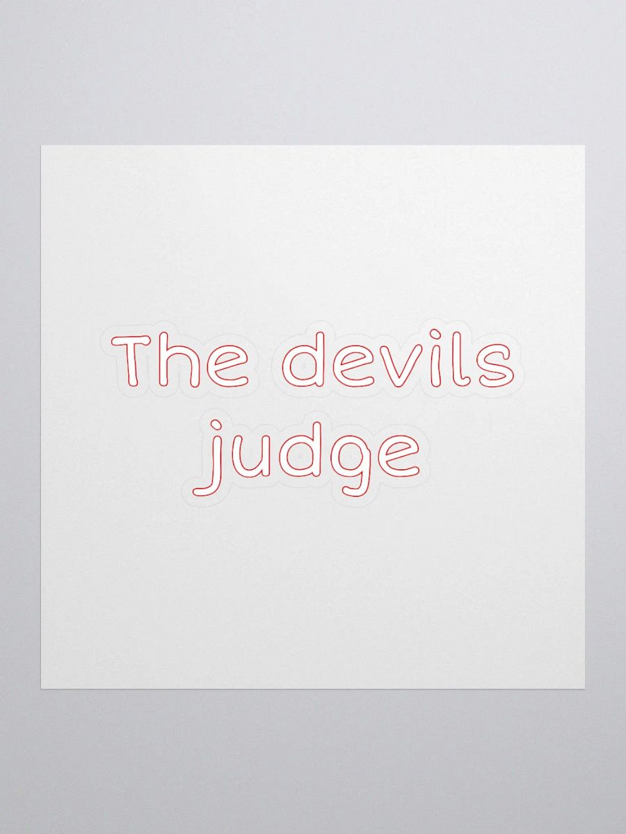 the devils judge red sticker product image (1)