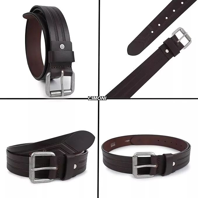 Men's Genuine Jeans and Pants Brown Belt Casual Full Grain Width Accessories product image (2)