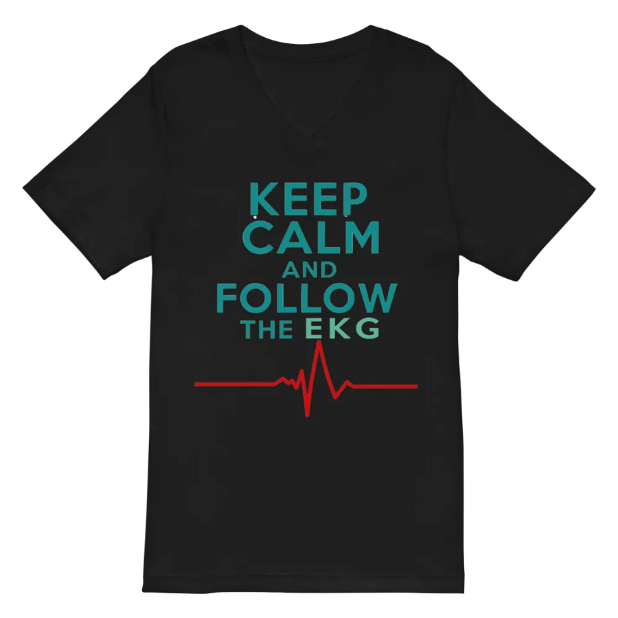 EKG Heartbeat V-Neck Tee product image (3)
