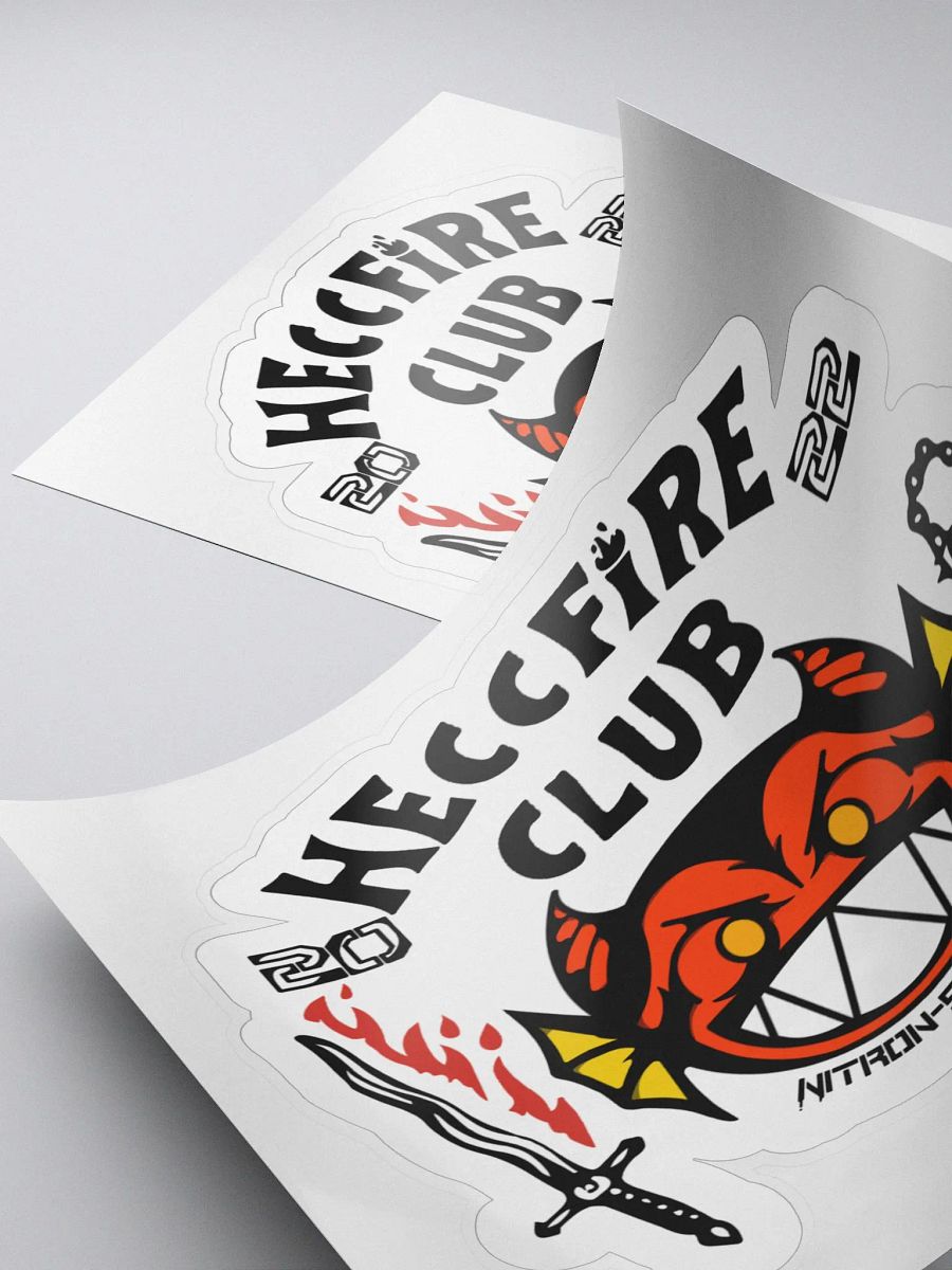 Weirder Stuff Collection - Heccfire Club Kiss Cut Sticker product image (5)