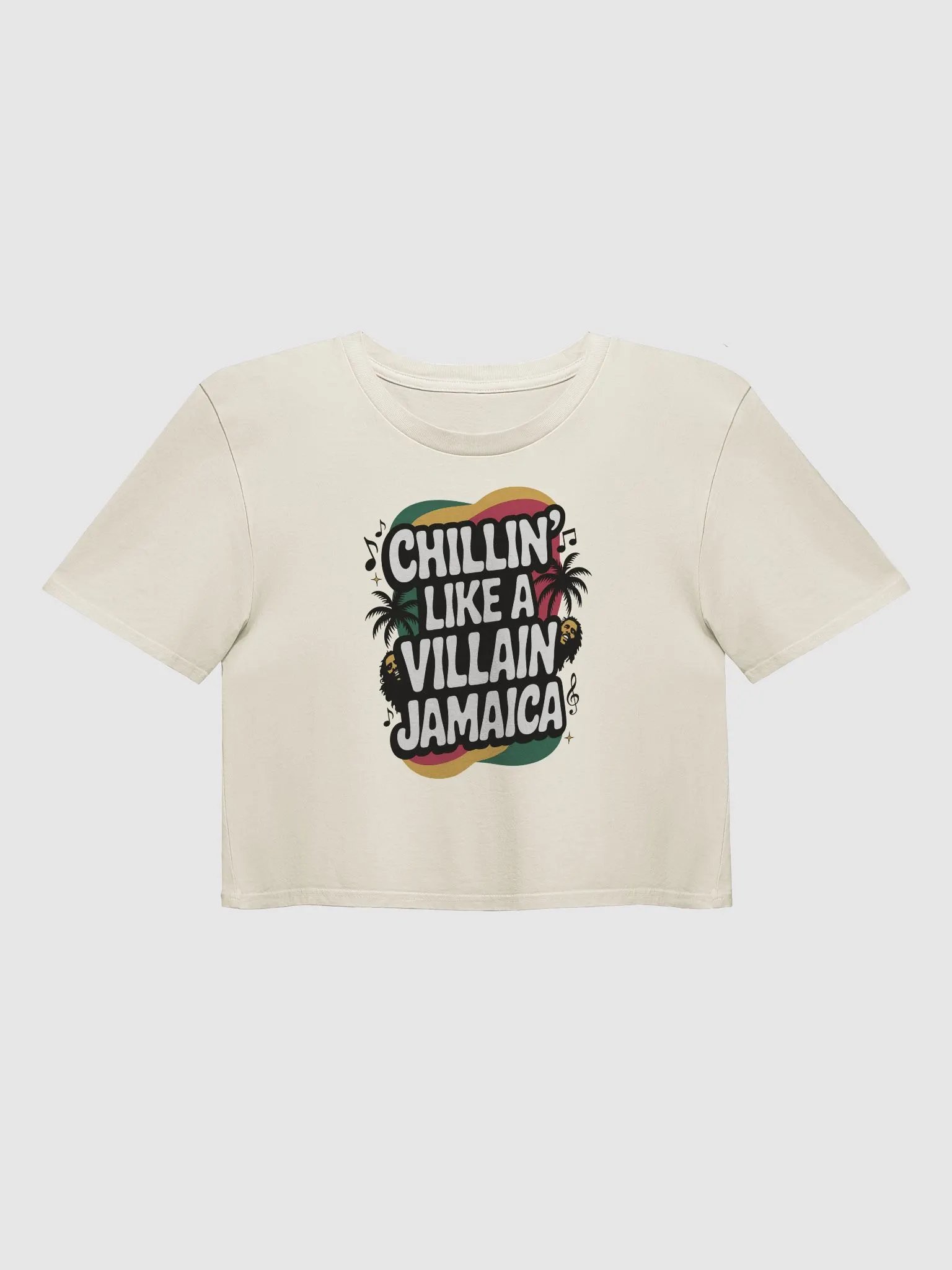 Yeah Mon Vintage Jamaica Reggae Jamaican Vacation Retro Crop Top product image (1)