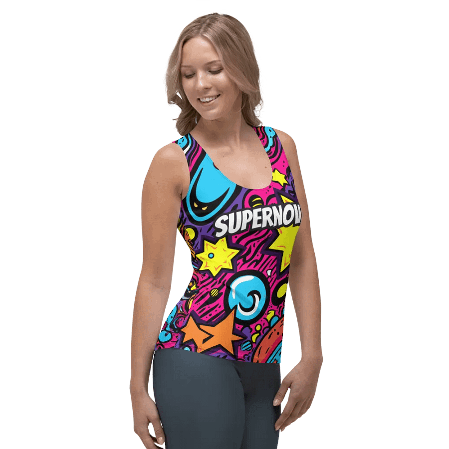 Supernova Dodgeball Club All-Over Print Women's Tank Top product image (4)