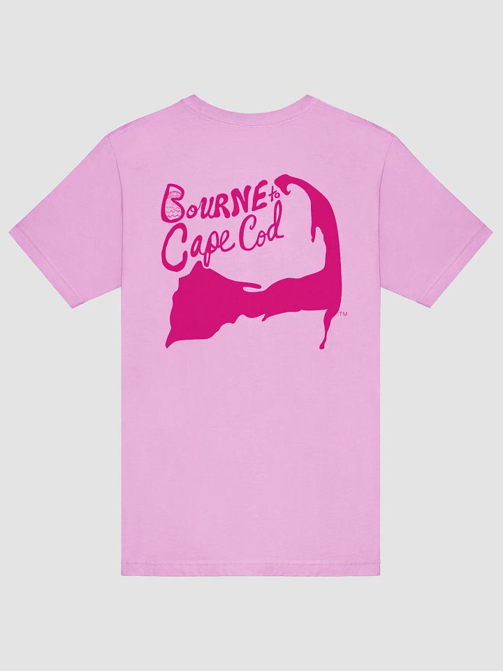 Women's | BOURNE to Cape Cod™ | Supersoft T-Shirt by Bella+Canvas | Vibrant Pink Logo on Pastel Colors product image (14)