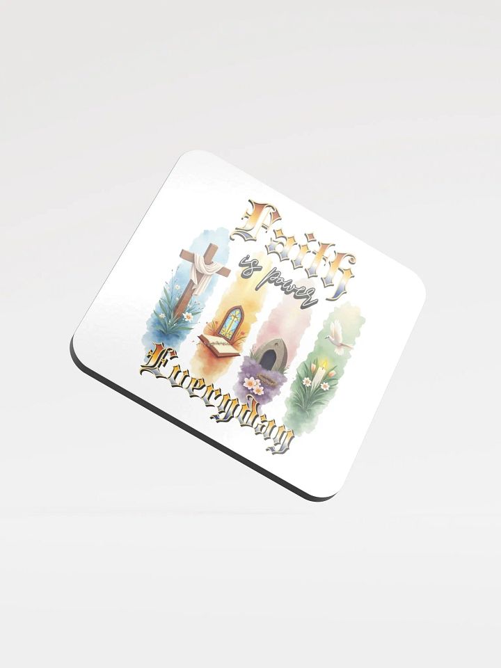 Faith Is Power Everyday Divine Elements Cork Coaster Set product image (2)