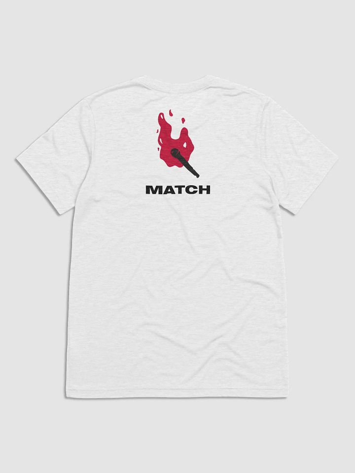 Match tee (white triblend) product image (2)